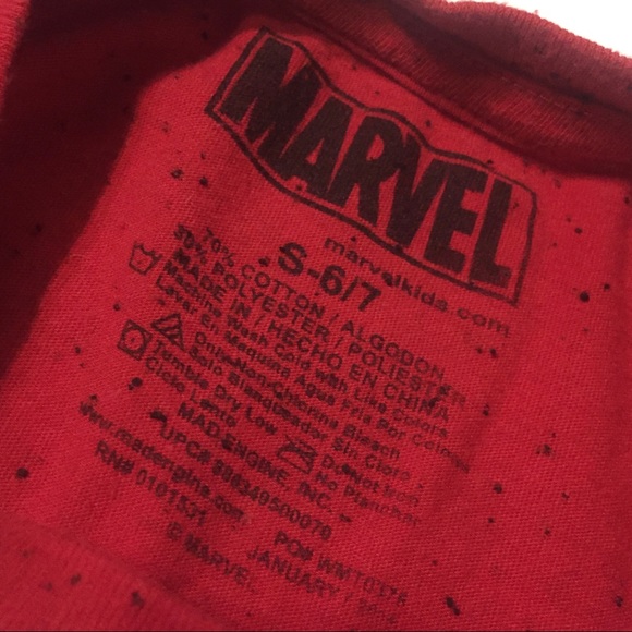 Boys Marvel Tee S 6/7 - Picture 5 of 7